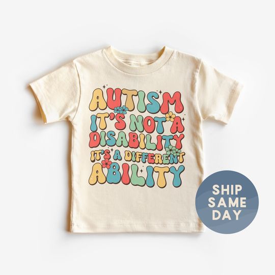 Discover Autism It's Not A Disability It's A Different Ability Shirt