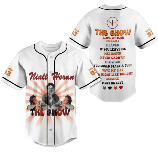 Discover Niall Horan Show Live On Tour 2024 Baseball Jersey