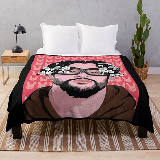 Discover Bad Bunny Throw Blanket