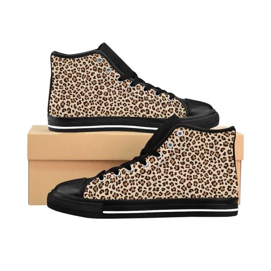 Discover Animal Print Leopard Skin Print Women's High Top Sneaker