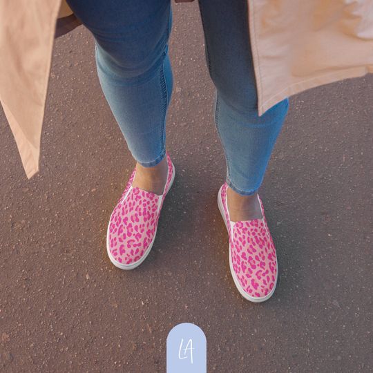Discover Leopard Pattern | Unique Pink Slip-On Shoes