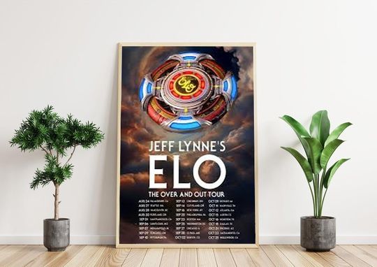 Discover Jeff Lynne's ELO Over and Out FINAL Tour 2024 Poster