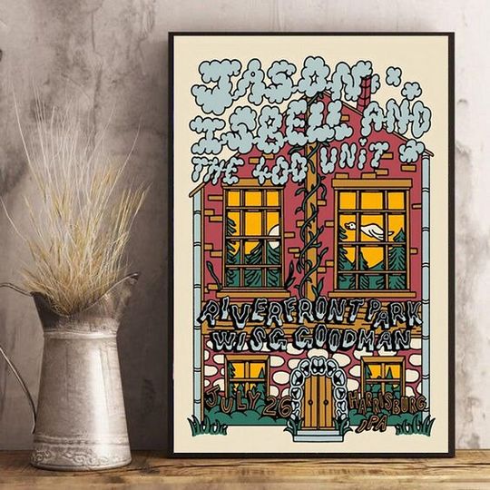 Discover Jason Isbell And The 400 Unit March 6, 2024 West Des Moines, IA Poster