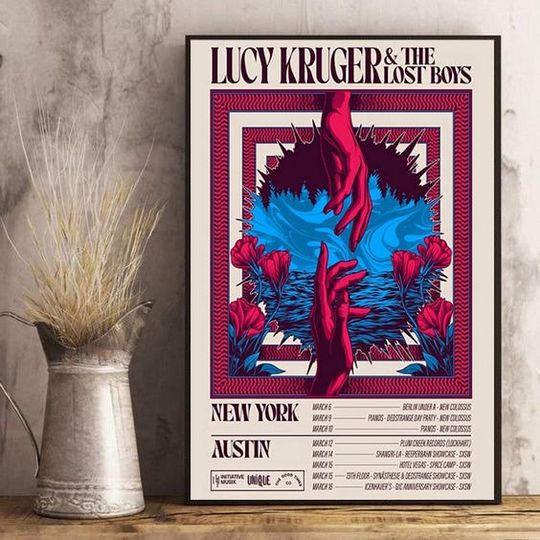 Discover Lucy Kruger & The Lost Boys 2024 Tour New York, Austin Poster