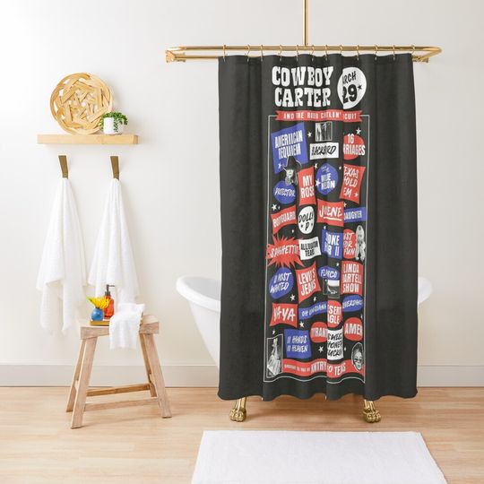 Discover Cowboy Carter Tracklist Shower Curtain
