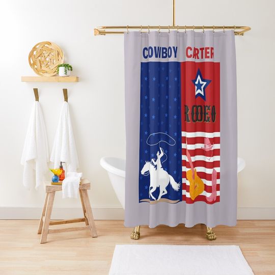 Discover Cowboy Carter Shower Curtain