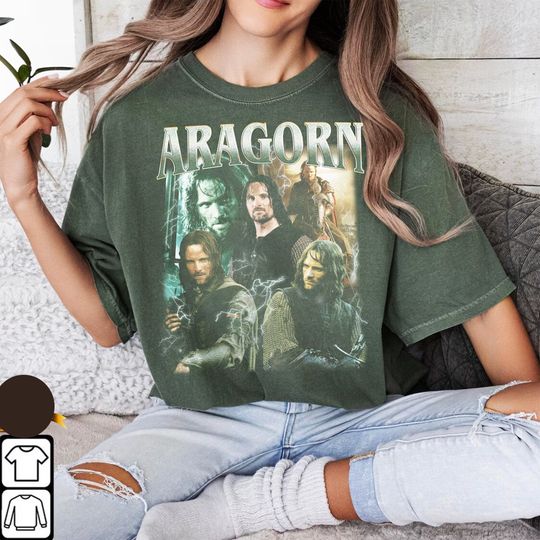 Discover Vintage Style Aragorn Shirt, Vintage 90s Grapic Tee, Gift For Fan Shirt