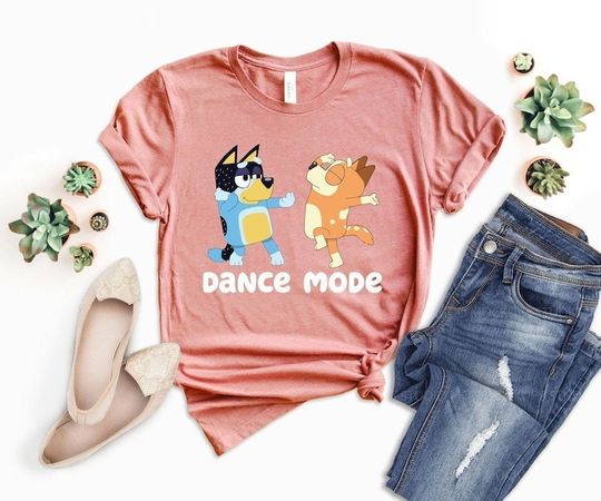 Discover BlueyDad Dance Mode Shirt, Dance Mode Shirt, Kids BlueyDad Shirt