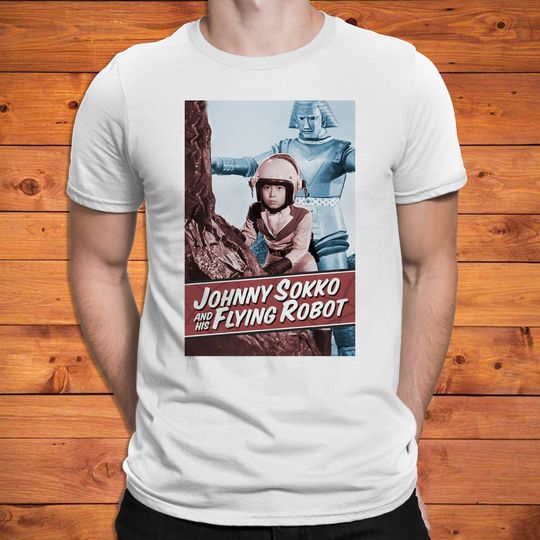 Discover Giant Robot Johnny Sokko's Flying Robot Vintage Poster T-shirt