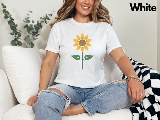 Discover Sunflower And Butterfly T-Shirt