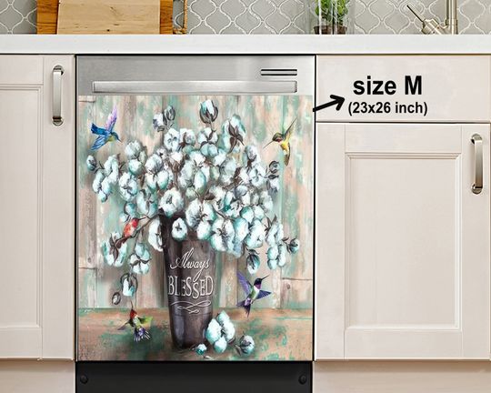 Discover Cotton Farmhouse Always Blessed Decor Kitchen Dishwasher Cover,