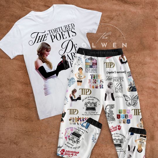 Discover The Tortured Poets Department All's Fair In Love And Poetry Pajamas Set