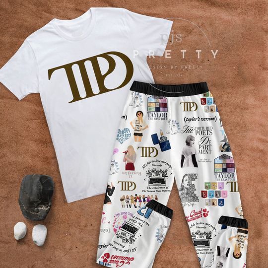 Discover All's Fair In Love And Poetry Pajamas Set, The Tortured Poets Department Pajamas