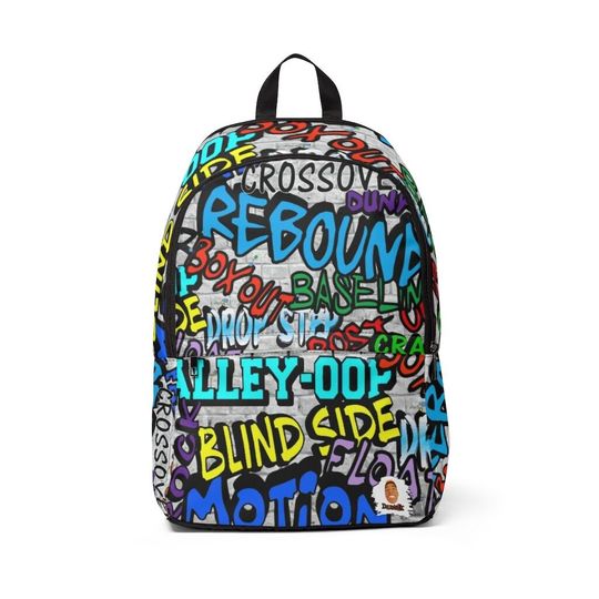 Discover Backpack Basketball Graffiti "Ball All Day" - Basketball Gifts for Sports Lovers