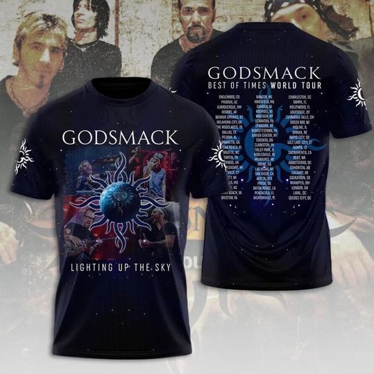 Discover Godsmack T-Shirt, Rock Band Shirt, Godsmack Rock Music Band 3D T-Shirt
