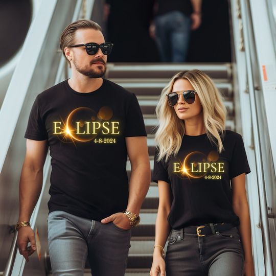 Discover Total Solar Eclipse Twice In A Lifetime 2024 Shirt, April 8 2024 T-shirt