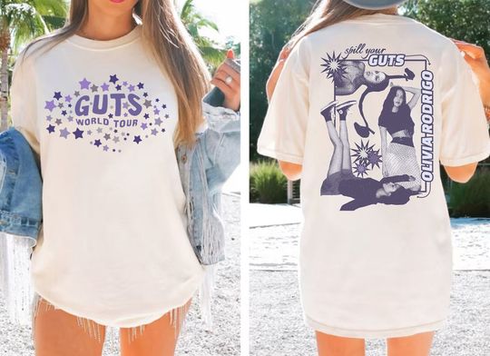 Discover Olivia Guts Tour Shirt, Concert Outfit Guts Tour 2024