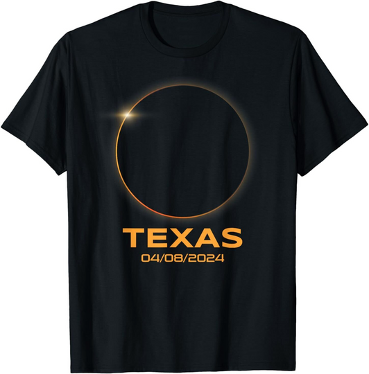 Discover Total Solar Eclipse 2024 Totality Texas T-Shirt