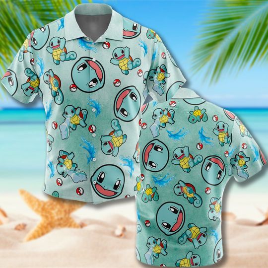 Discover Grass Frog Monster 3D All Over Printed Hawaiian Shirt, Monster Anime Aloha Shirt