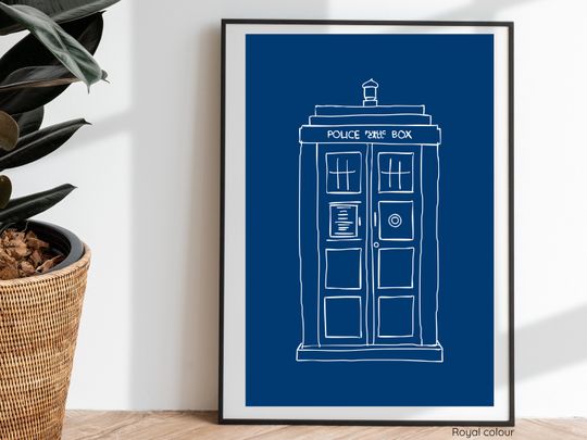Discover Doctor Who - The TARDIS digital print: customisable wall art