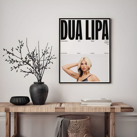 Discover Dua Lipa Print and Decoration