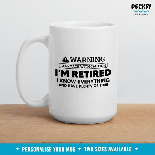 Discover Funny Retirement Mug,  Gift For Retirement, Custom Retirement Gift