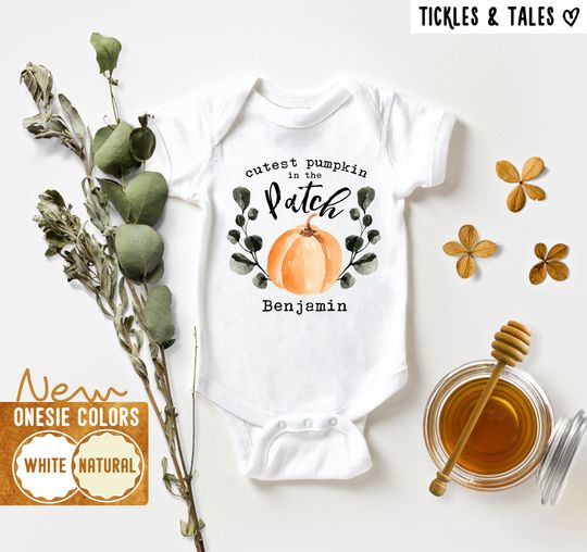 Discover Cutest Pumpkin Onesie - Personalized Pumpkin Onesie