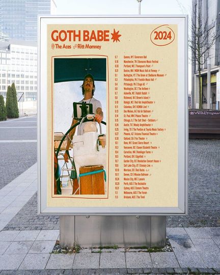 Discover Goth Babe Tour 2024 Music Poster