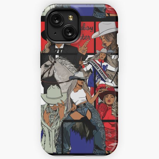Discover Beyonce Cowboy Carter (Black Trim) iPhone Case