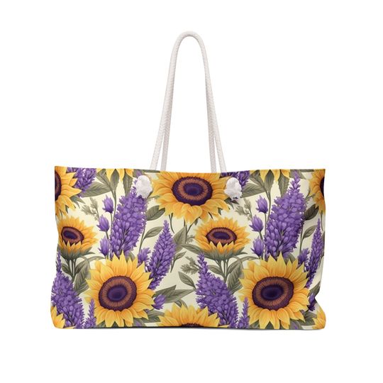 Discover Sunflower And Lavender Weekender Bag