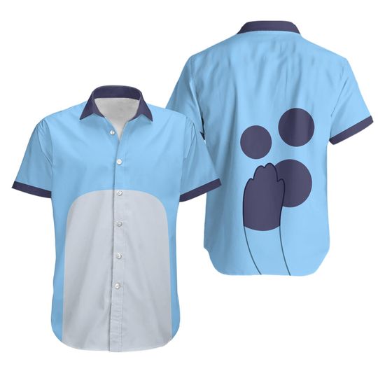 Discover BlueyDad Bandit Heeler Hawaiian Shirt