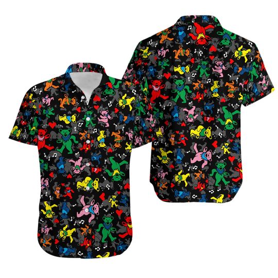 Discover Dancing Bears Black Hawaiian Shirt