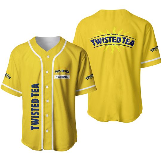 Discover Personalized Twisted Tea Multicolor Design Baseball Jersey