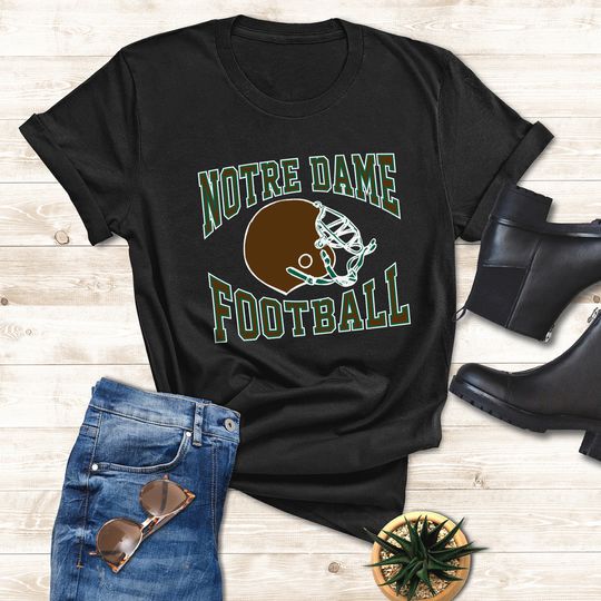Discover Vintage 1970s 80s ND Football graphic tee