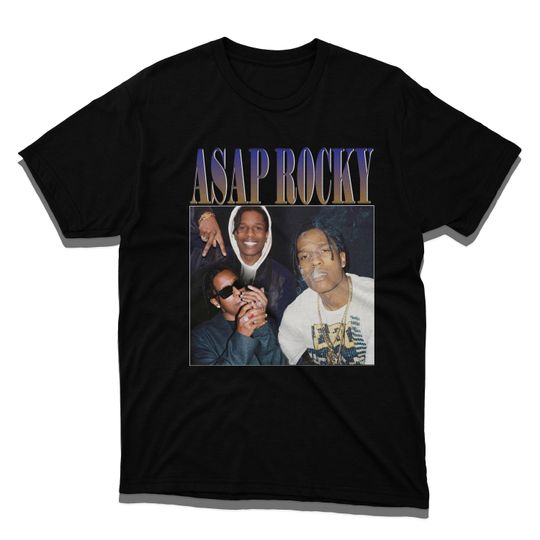 Discover Vintage Bootleg Asap Rocky Graphic T-Shirt