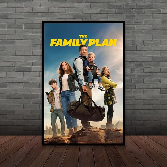 Discover The Family Plan (2023) Movie Poster Classic Film, Wall Art, Room Decor, Home Decor