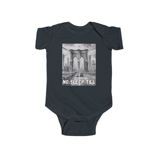 Discover Graham Tech NO SLEEP TILL Brooklyn Bridge Infant Fine Jersey