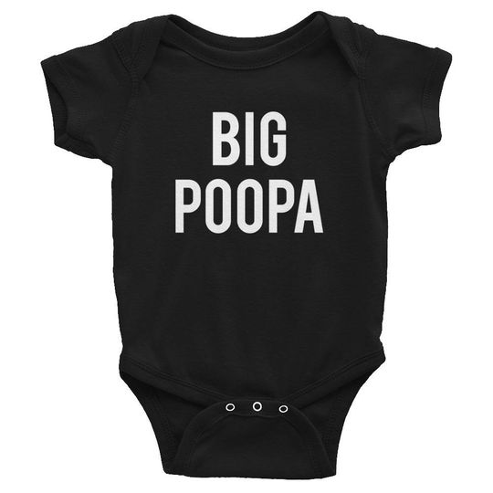 Discover Big Poopa Short Sleeve Baby Onesie Bodysuit