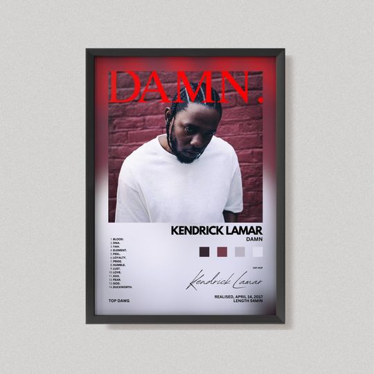 Discover Kendrick Lamar Damn | Album cover posters