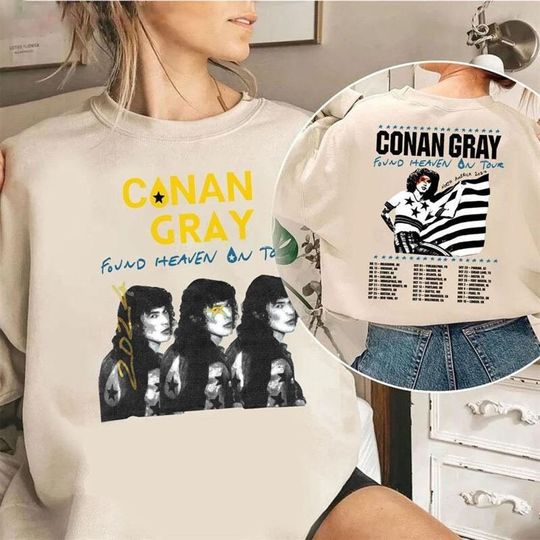 Discover Conan Gray Found Heaven On Tour 2024 Shirt, Conan Gray Concert Sweatshirt