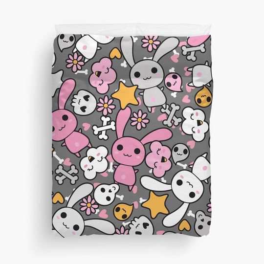 Discover Comic Pattern 9 Duvet Cover