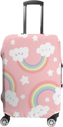 Discover Rainbow Colored Travel Luggage Cover