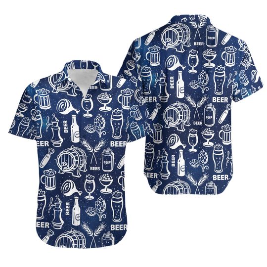 Discover Beer Hawaiian Shirt/Man Shorts