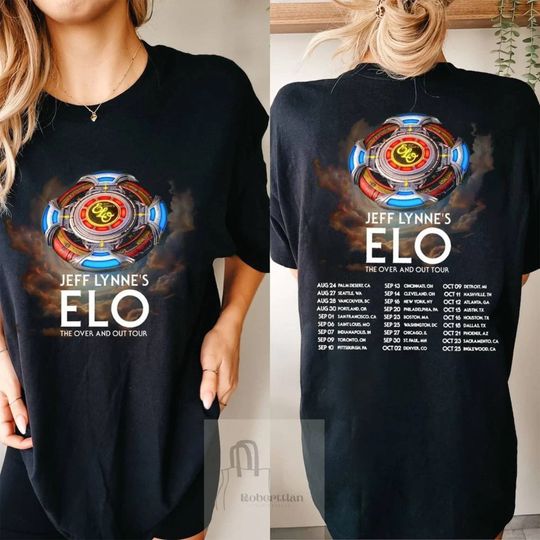 Discover Jeff Lynne's ELO Shirt, The Over and Out 2024 Shirt, Electric Light Orchestra 2024 Tee