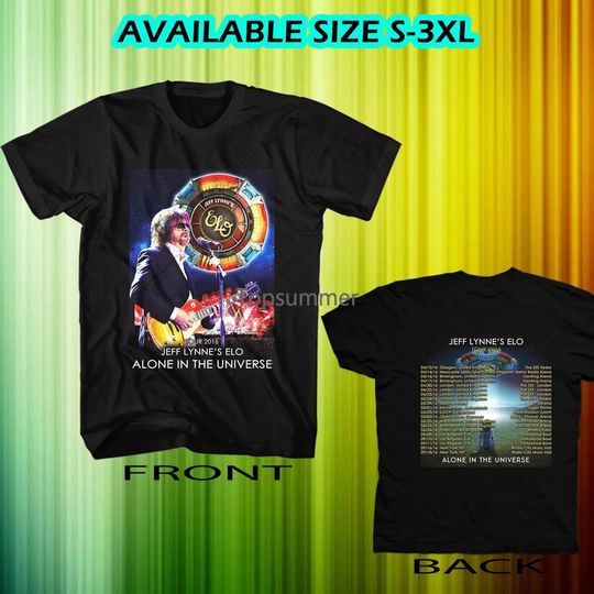 Discover Jeff Lynnes Elo Tour Dates 2016 Mens Black T-Shirt