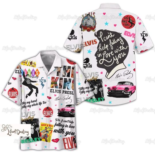 Discover Elvis Presley Button Shirt for Fans