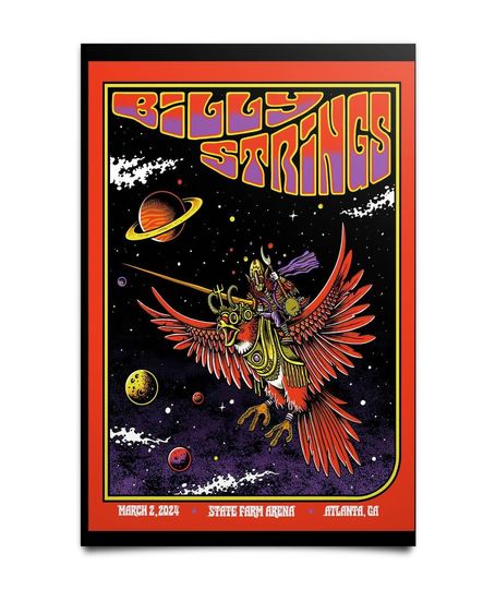 Discover Billy Strings Mar 2 2024 Atlanta, GA Poster