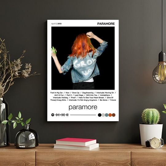Discover Paramore, Paramore , Album Poster, Digital Print, Pop Punk Wall Art.
