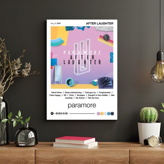 Discover Paramore, After Laughter , Album Poster, Digital Print, Pop Punk Wall Art.