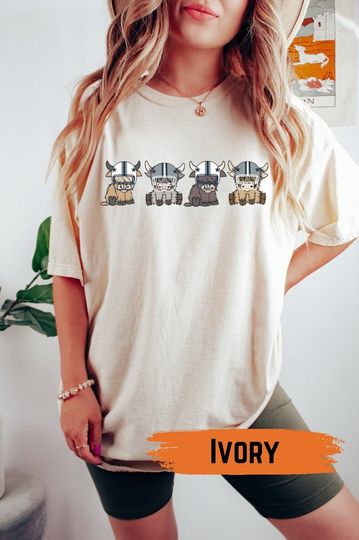 Discover Highland Cow Football Shirt, Dallas Highland Cow Football Shirt